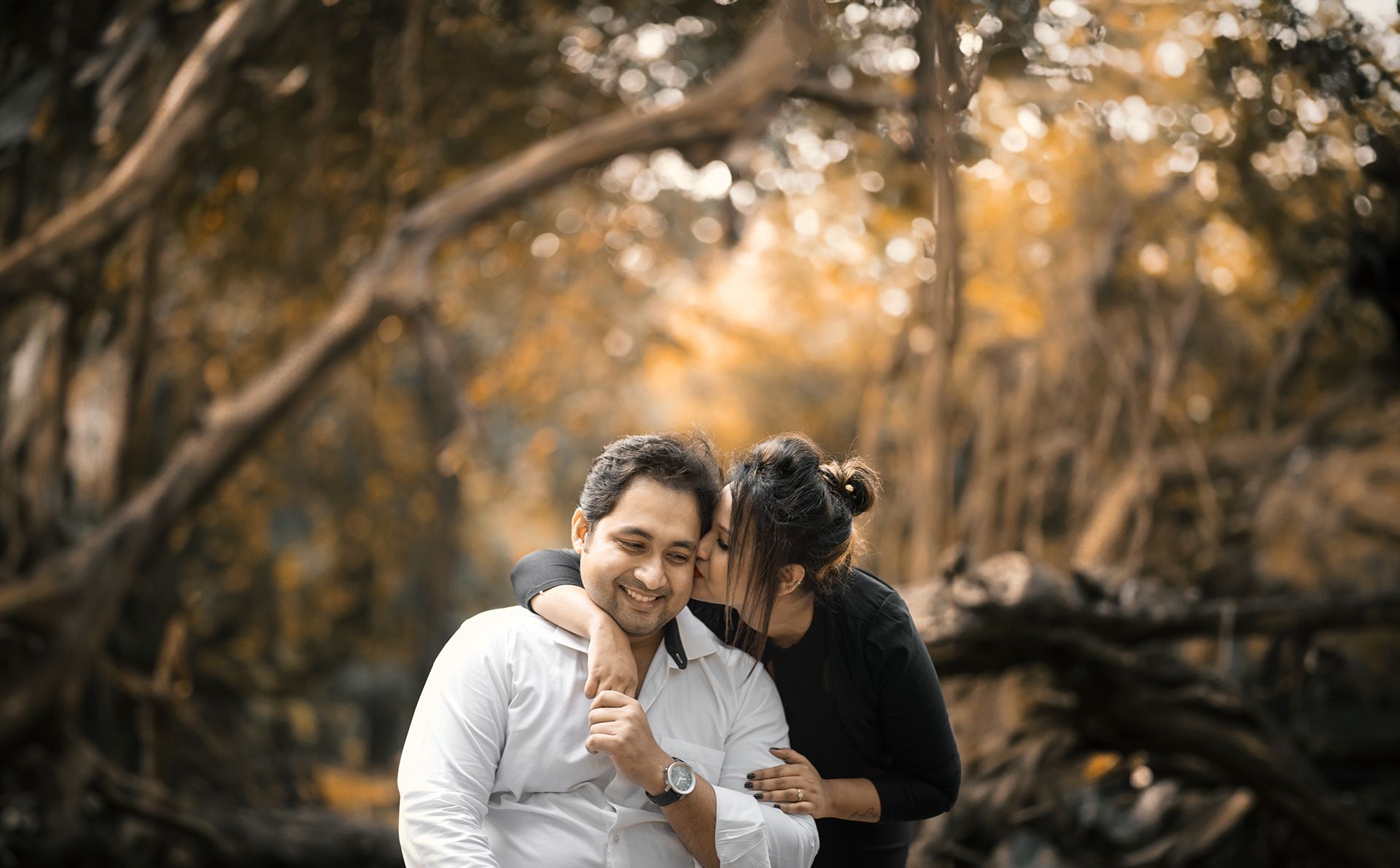 Romantic Pre-Wedding Couple Portrait in Nature | The Vedic Wedding