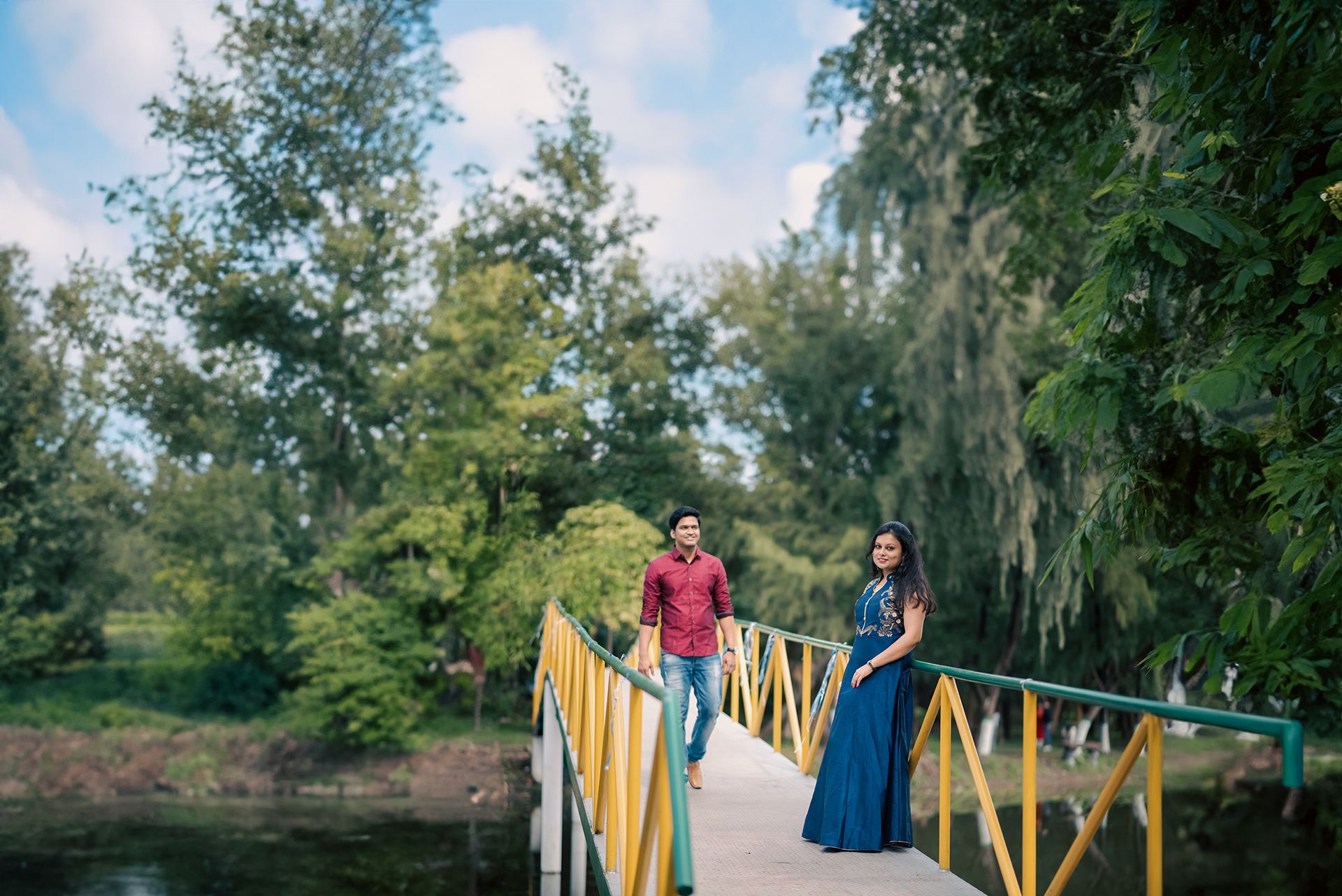 Garden Pre Wedding Photoshoot in Kolkata | Romantic Couple Photography by The Vedic Wedding
