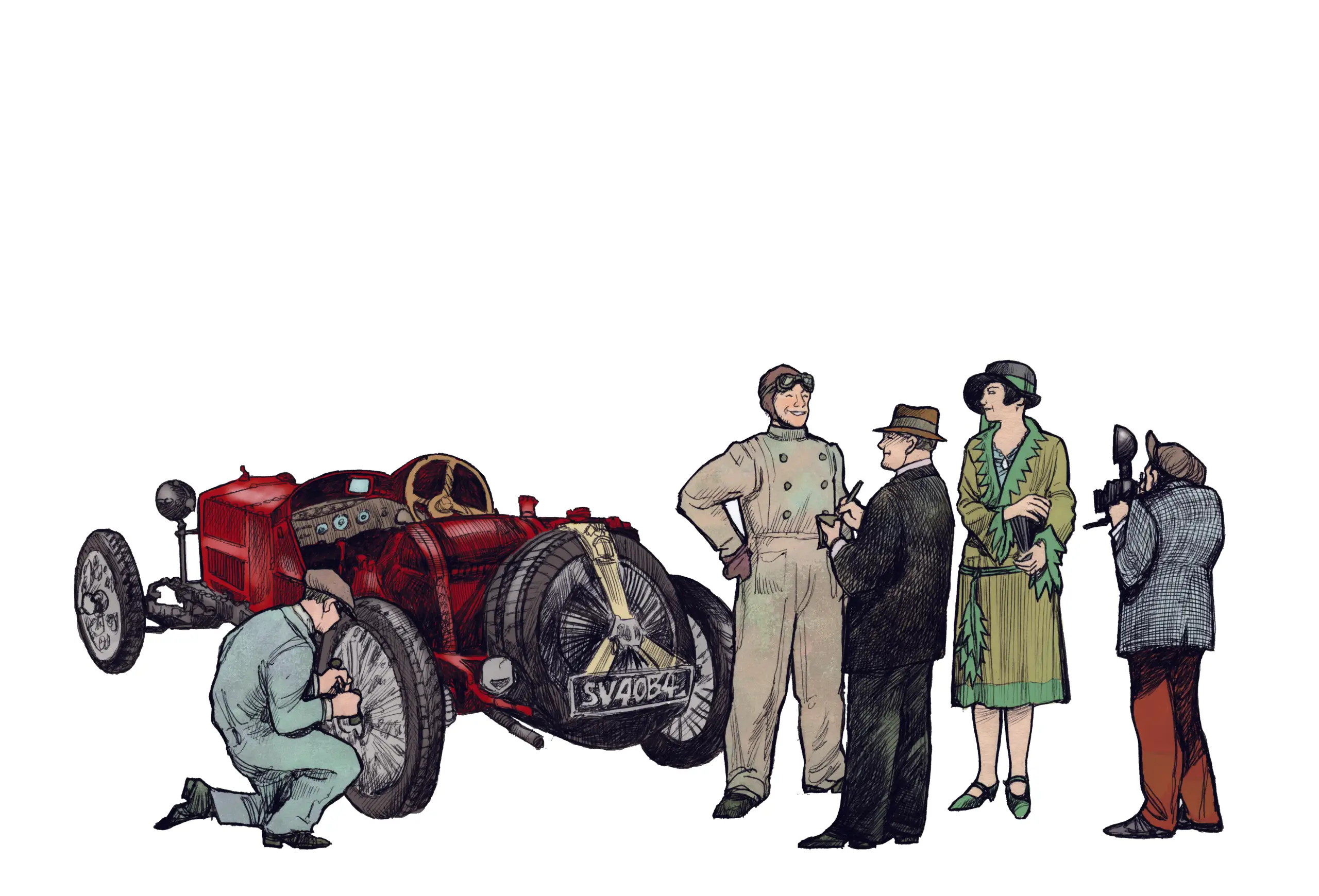 Man and Cars