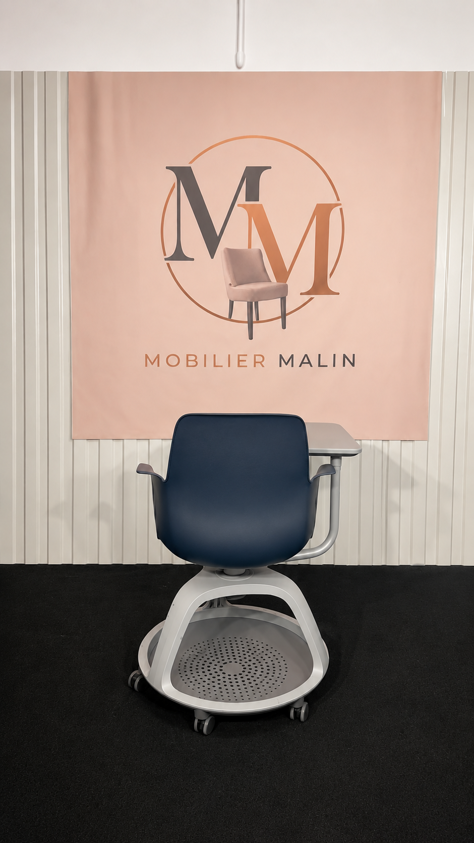 Chaise de formation bleu