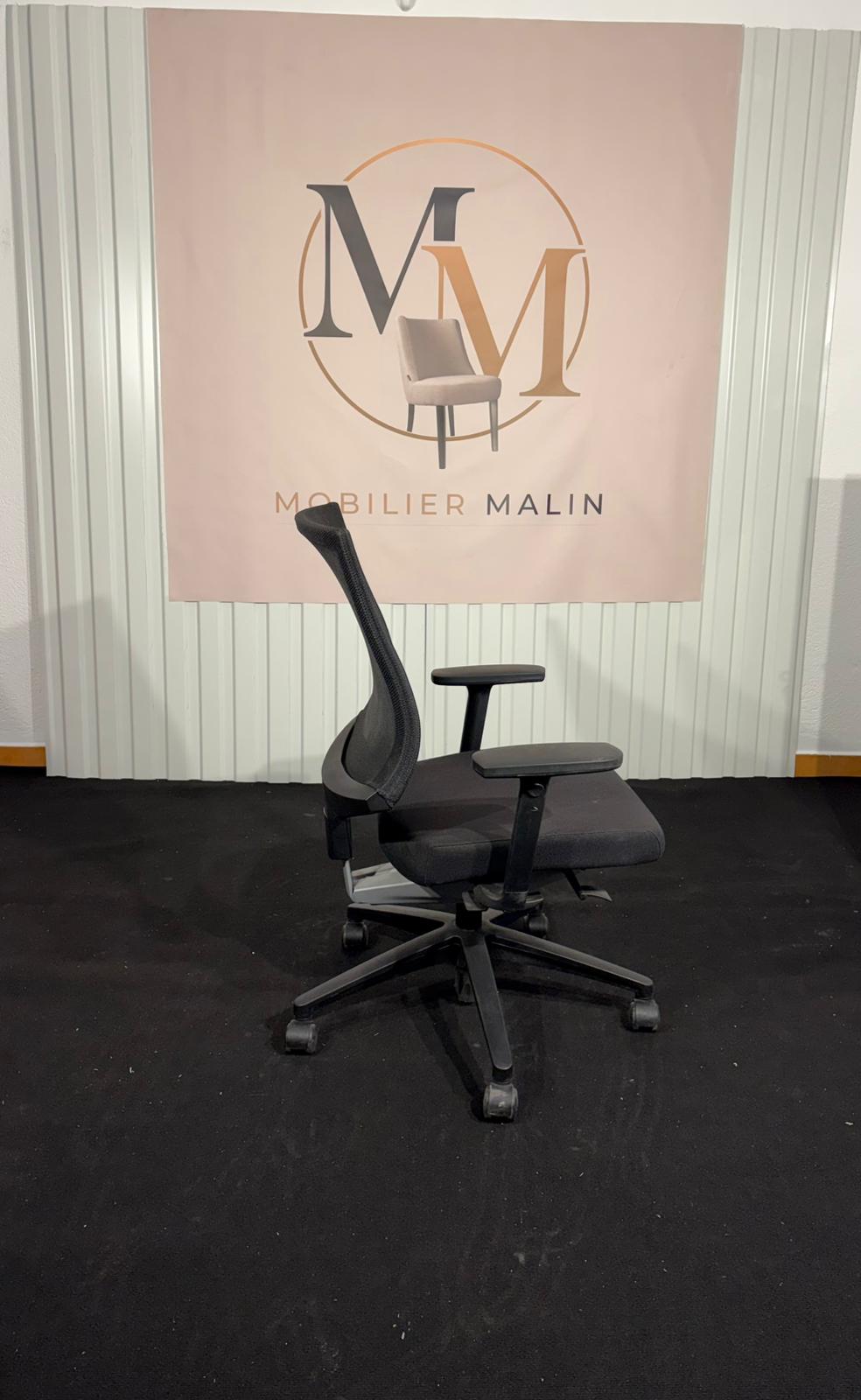 Siège bureau Klöber ergonomique noir mesh - vue 2