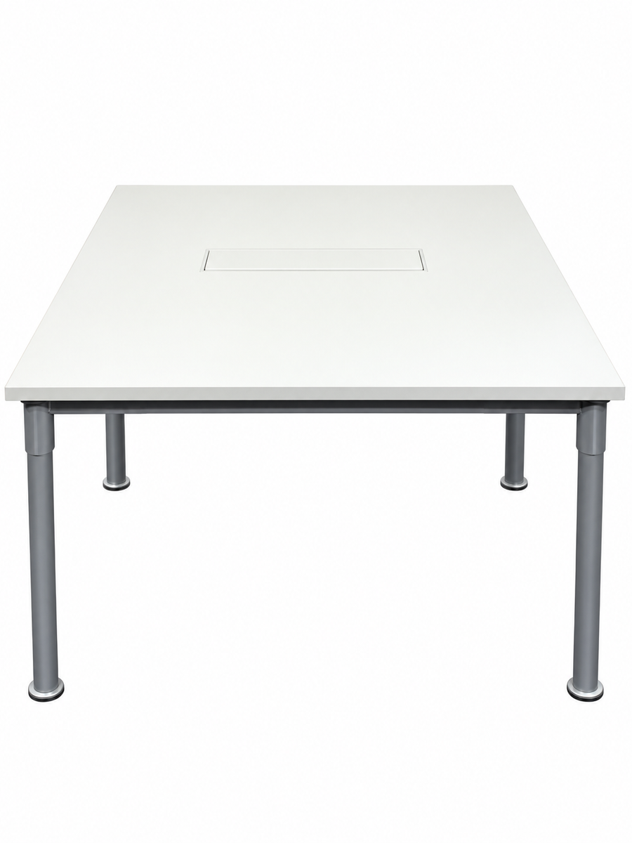 Table de réunion professionnelle 140 × 120 cm – 4 à 6 personnes