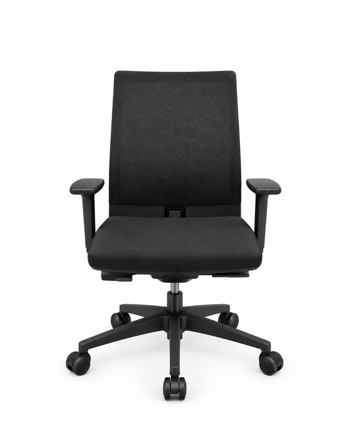 Fauteuil de bureau ergonomique noir difesa – Dossier résille – Accoudoirs réglables