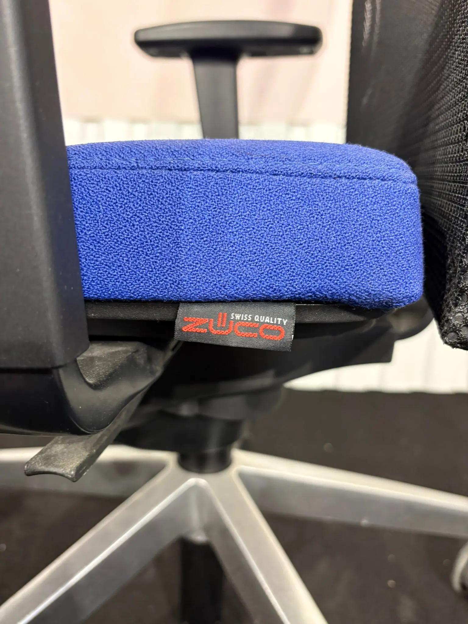 fauteuil ergonomique zuco bleu