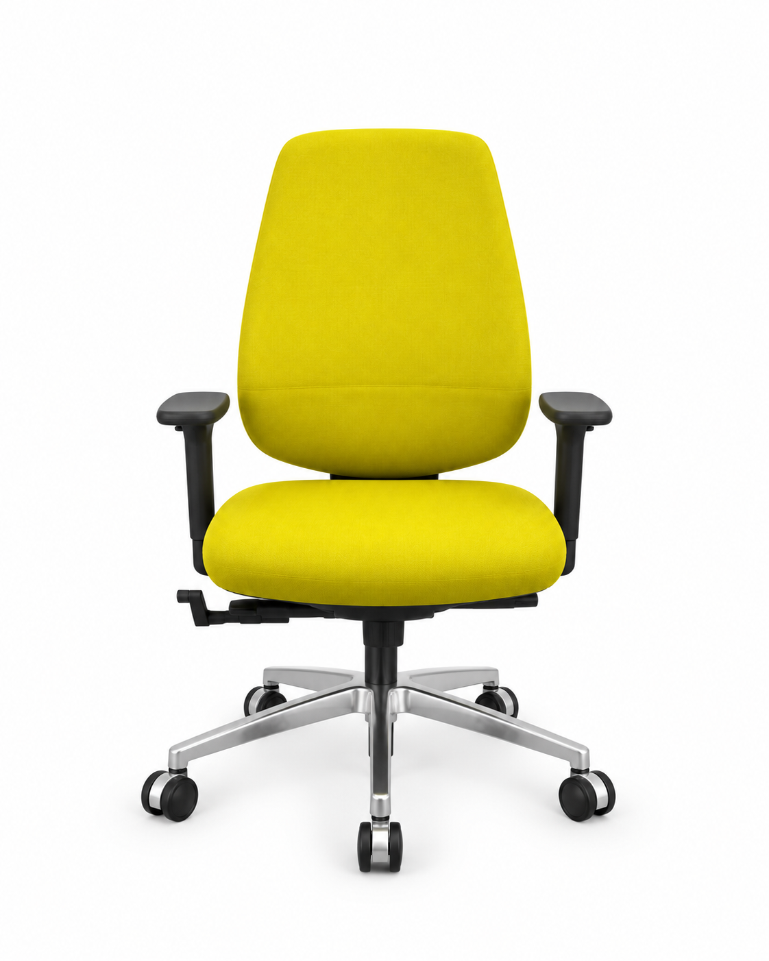 Fauteuil de Bureau Ergonomique LUXY – Tissu Jaune – Siège Professionnel Design