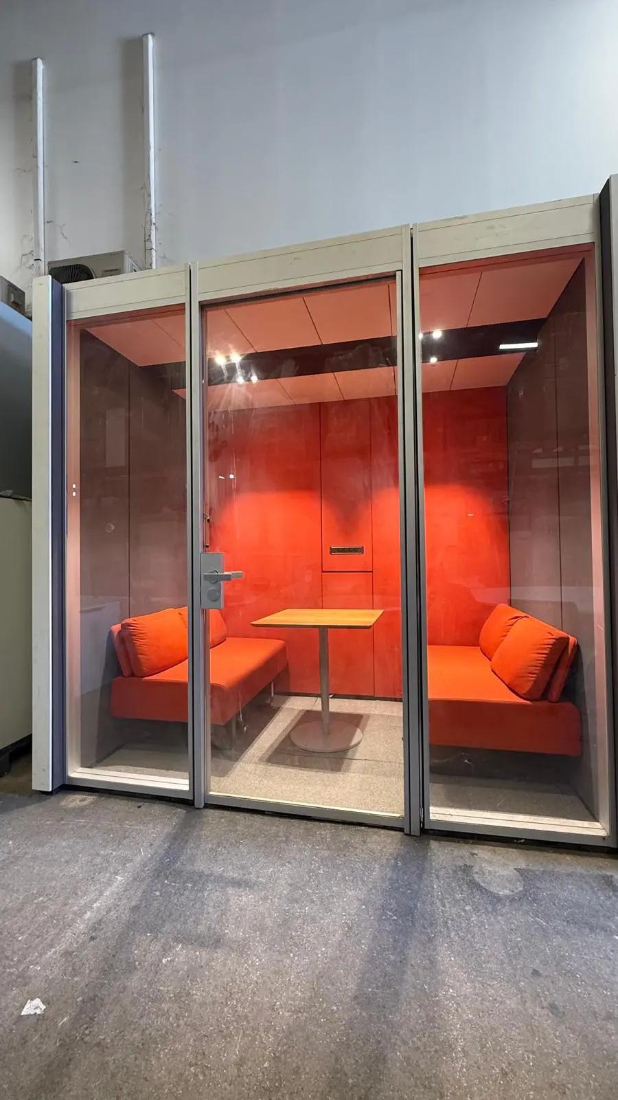 cabine phonique rouge 4 place