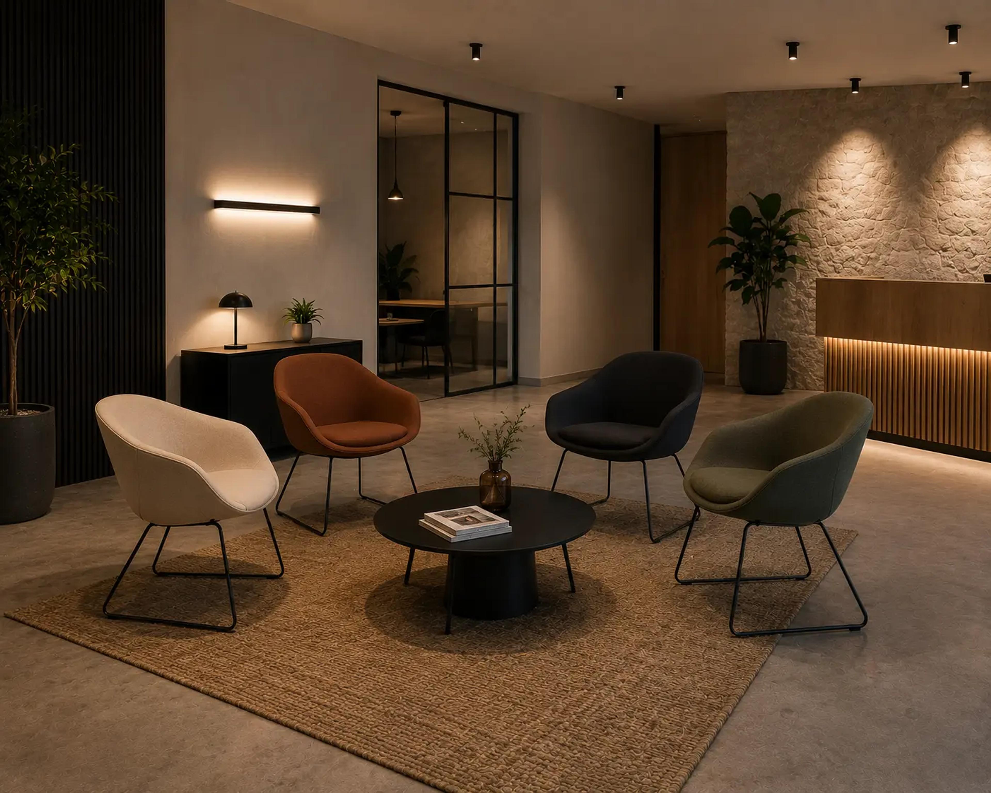Chaises d'accueil
