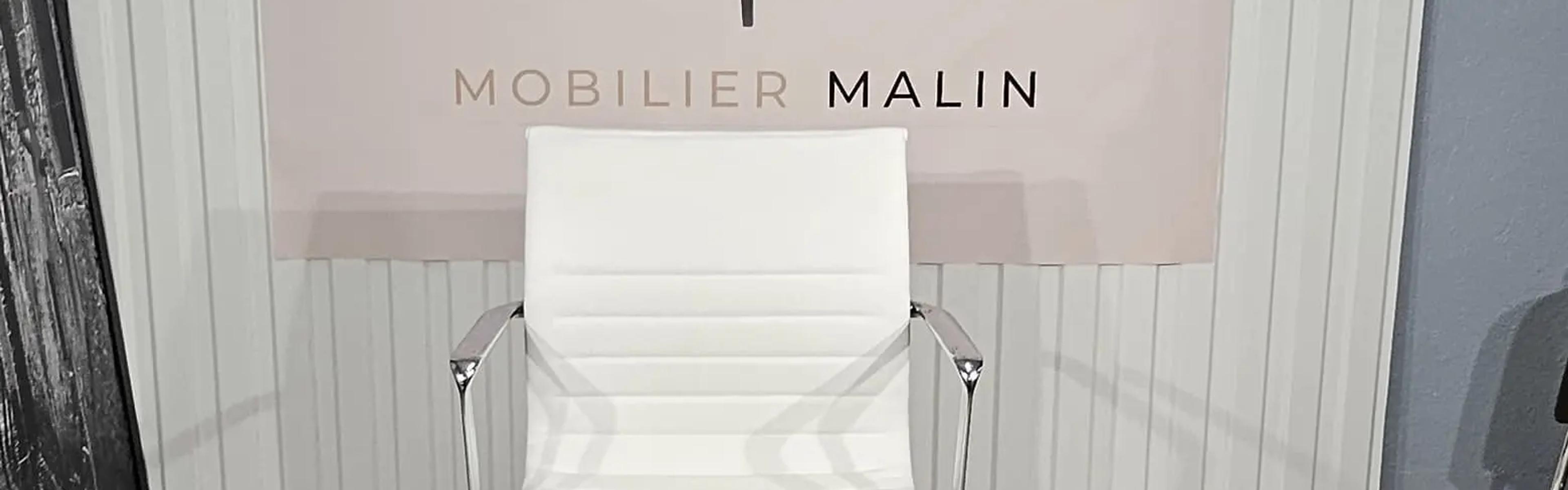 Chaise réunion ICF Italie cuir blanc - Design Aluminium Group