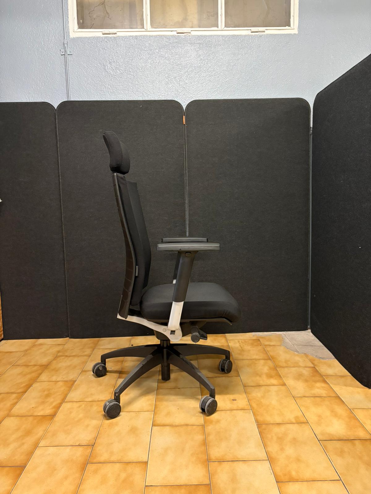 Fauteuil de Bureau Ergonomique avec Appui-Tête – Siège Professionnel Noir - vue 2