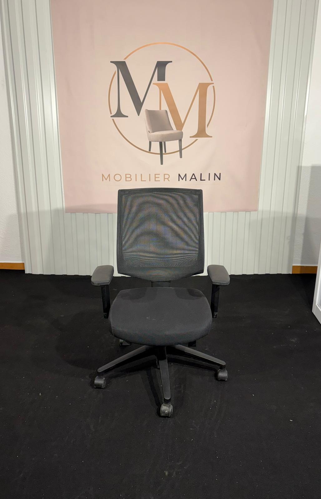 Siège bureau Klöber ergonomique noir mesh - vue 1