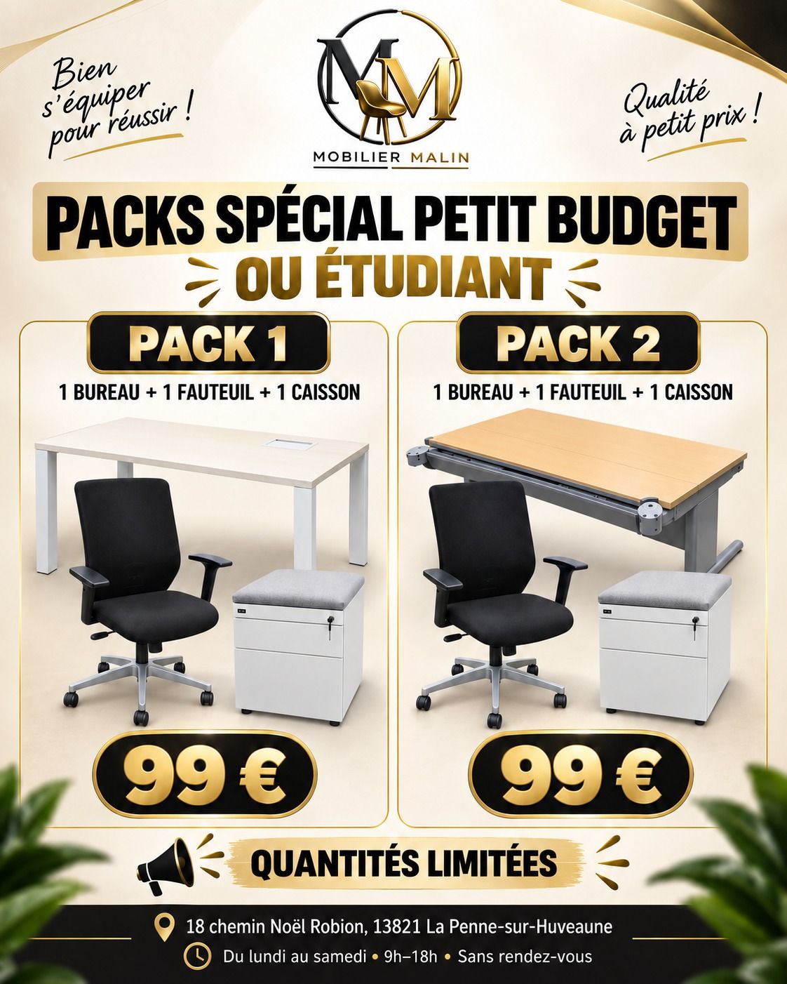Packs special petit budget