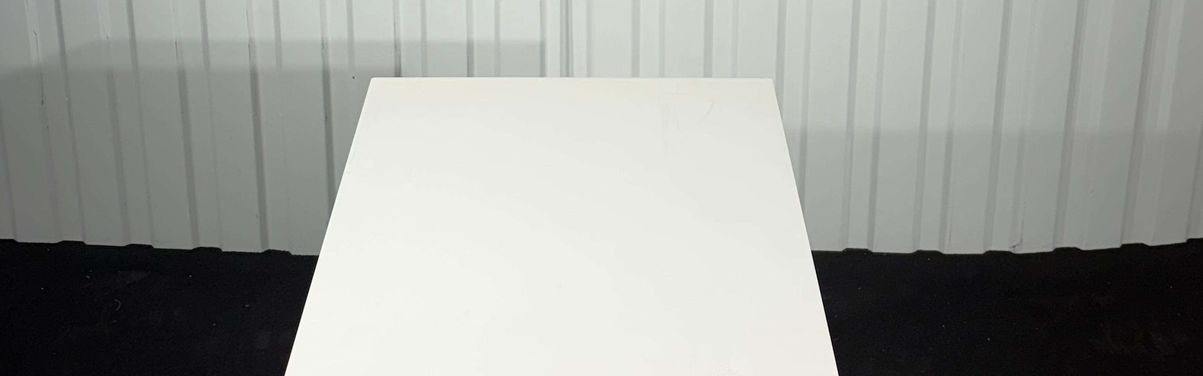 Caisson de bureau mobile 2 tiroirs blanc avec serrure et roulettes