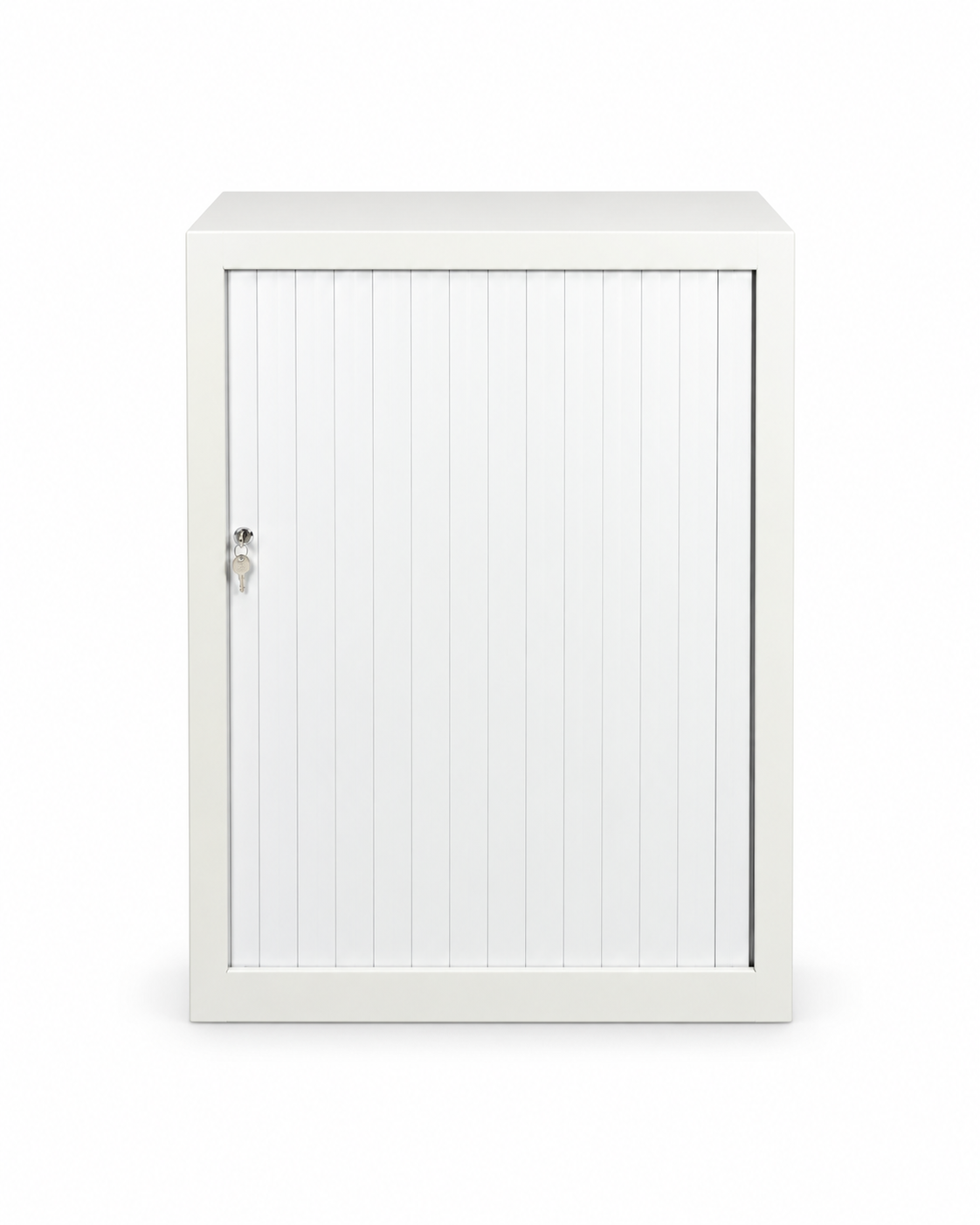 Armoire basse métallique à rideaux