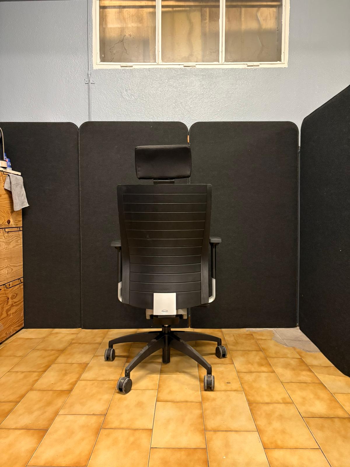 Fauteuil de Bureau Ergonomique avec Appui-Tête – Siège Professionnel Noir - vue 3