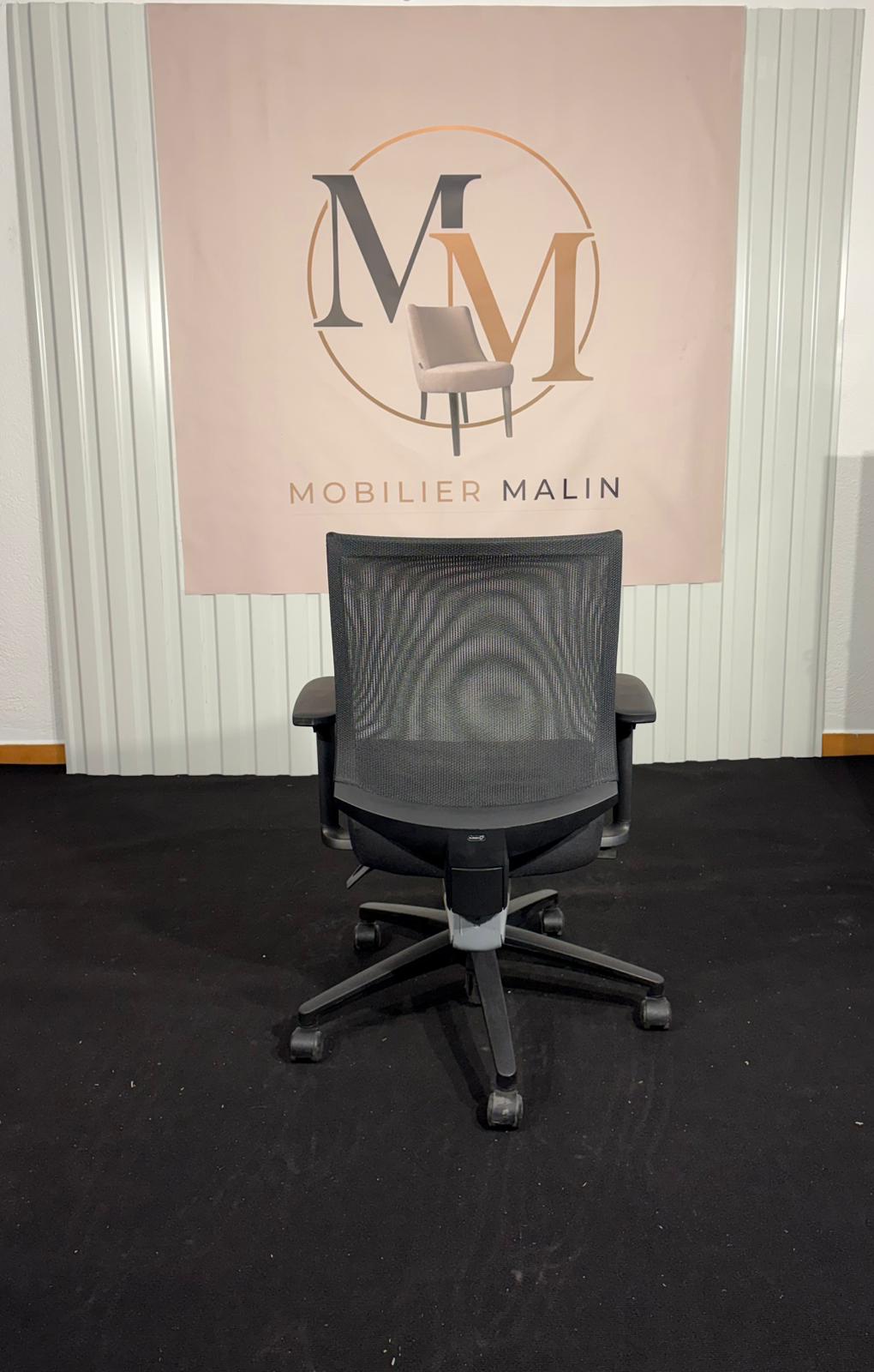 Siège bureau Klöber ergonomique noir mesh - vue 3