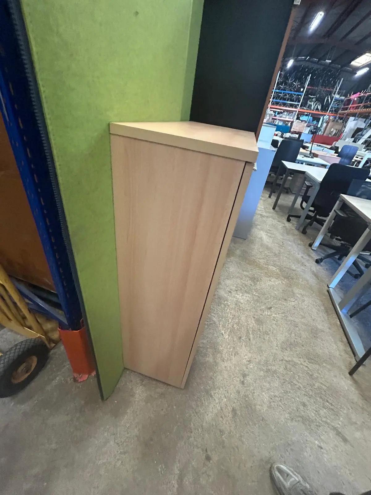Armoire bureau bois hêtre 2 portes - vue 3