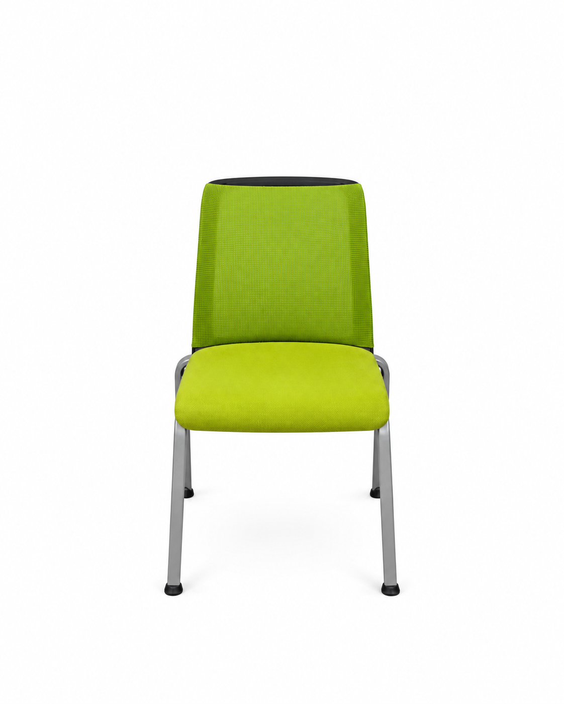Chaise de bureau Steelcase sur roulettes avec dossier mesh vert anis - vue 1