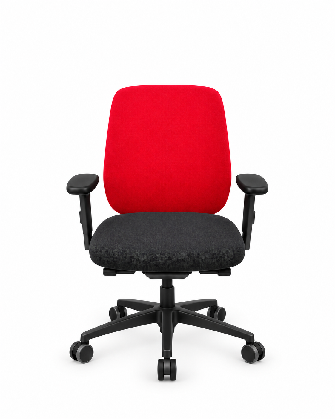 Fauteuil de bureau ergonomique Giroflex rouge et noir - vue 1