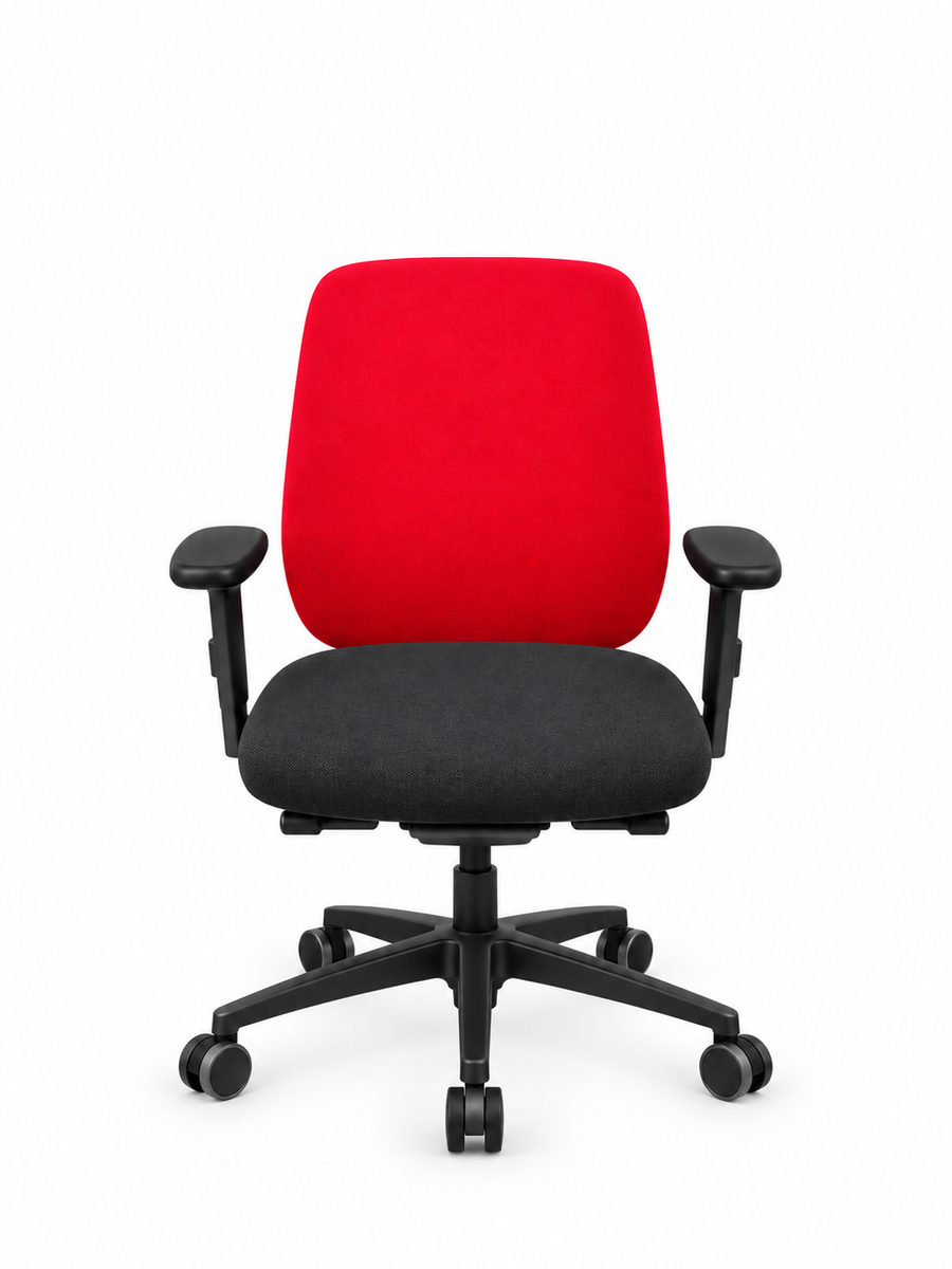 Fauteuil de bureau ergonomique Giroflex rouge et noir