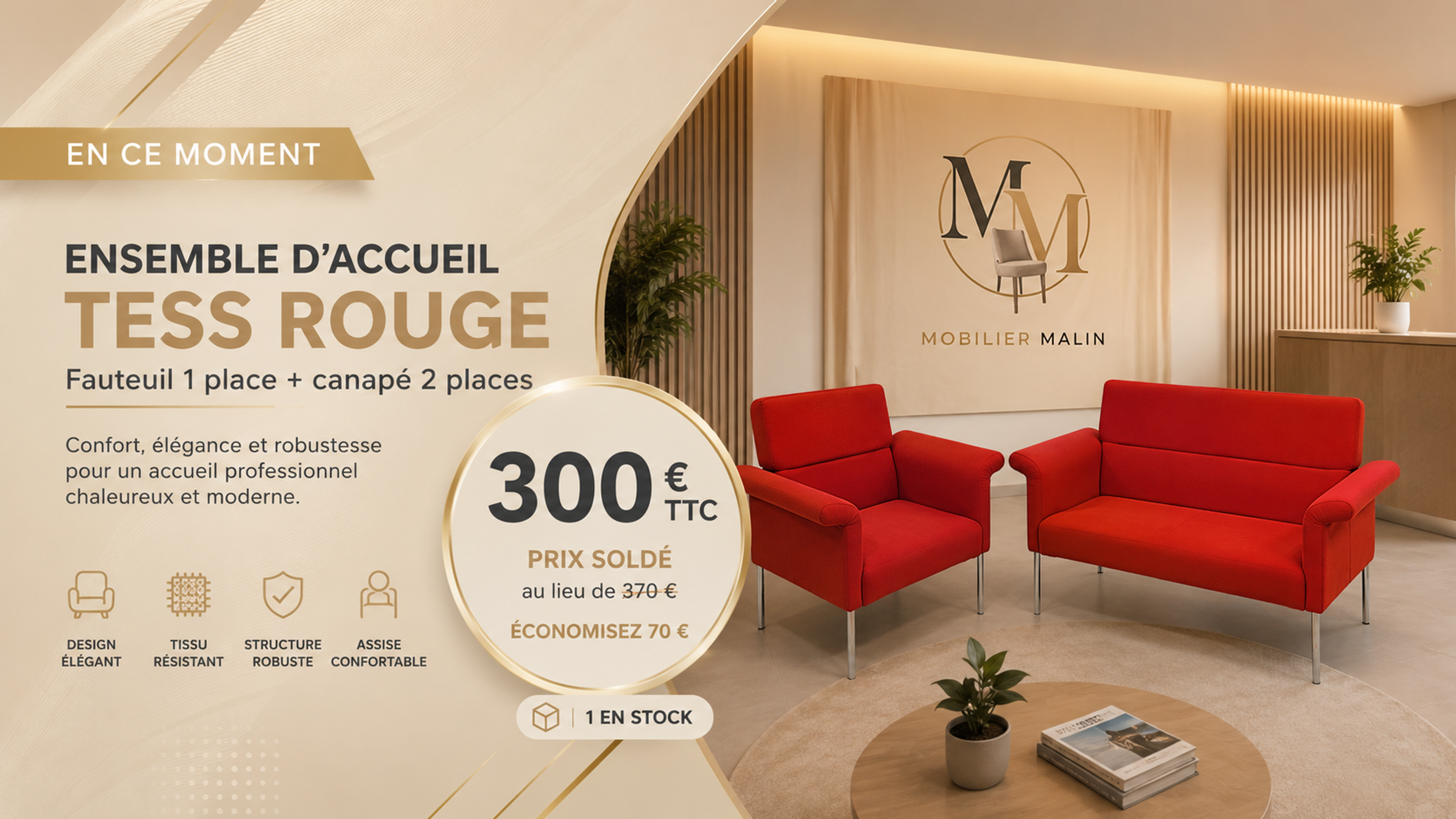 Banniere fauteuil turcquoise 
