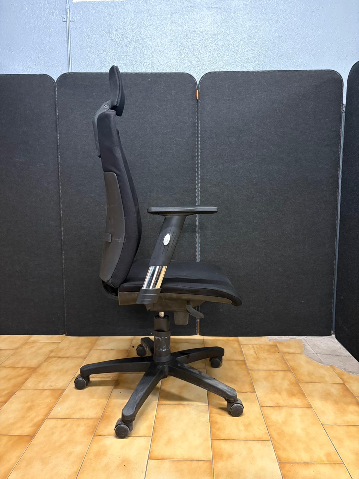 Fauteuil de Bureau Ergonomique Noir avec Appuie-Tête – Dossier Haut - vue 3