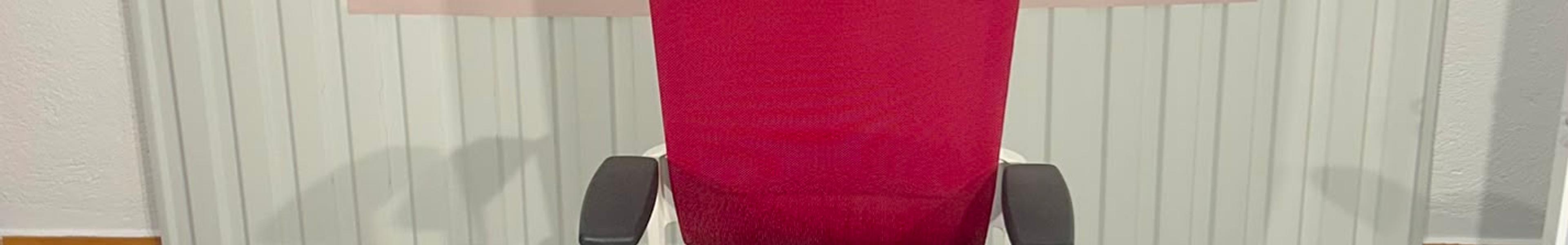 Fauteuil ergonomique EUROSIT avec appuie-tête réglable – Rouge