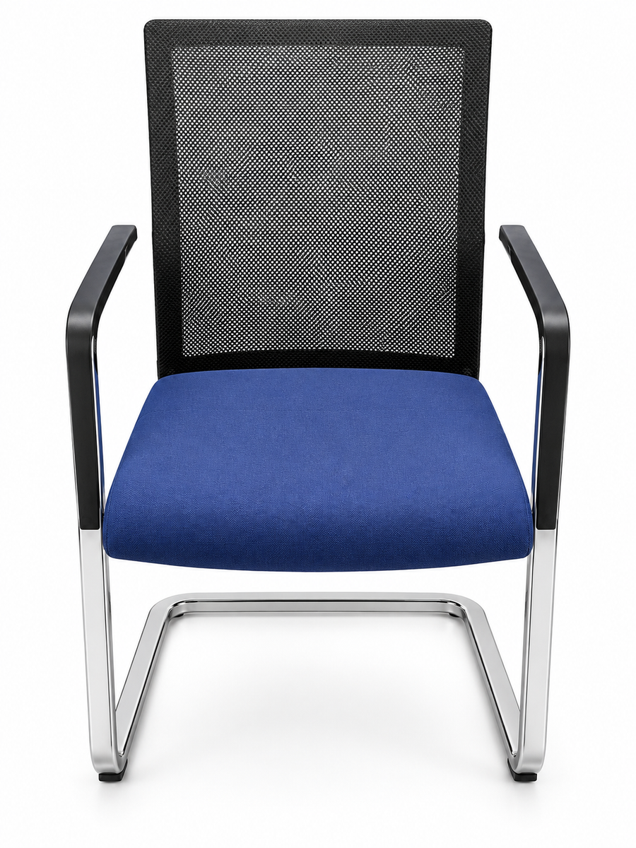 chaise d'acceuil bleu et noir marque Zuco