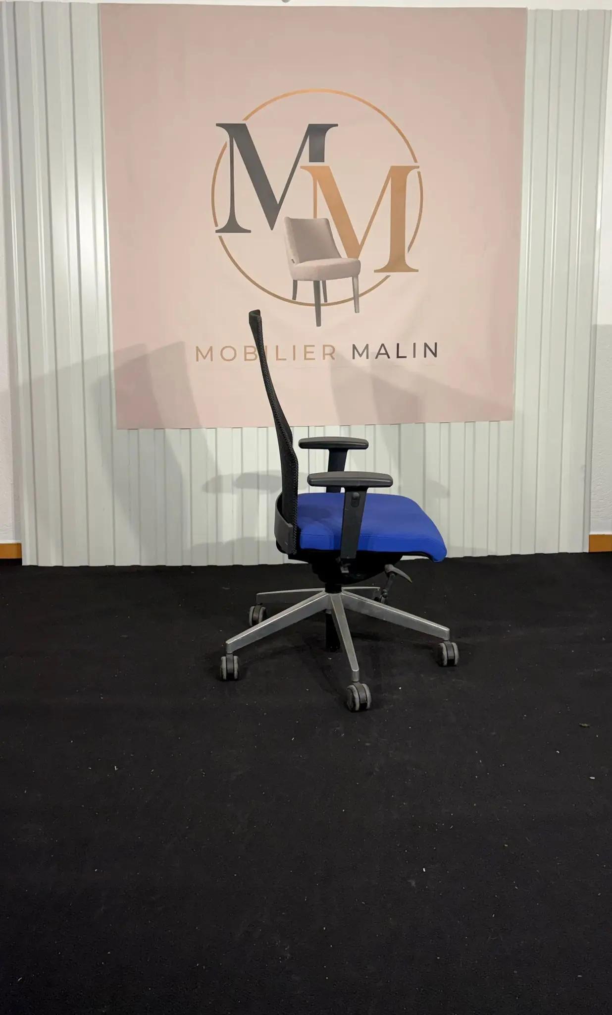 fauteuil ergonomique zuco bleu