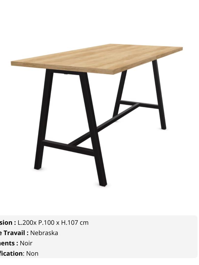 Table Haute Buronomic Cohésion Réunion Coworking Professionnel