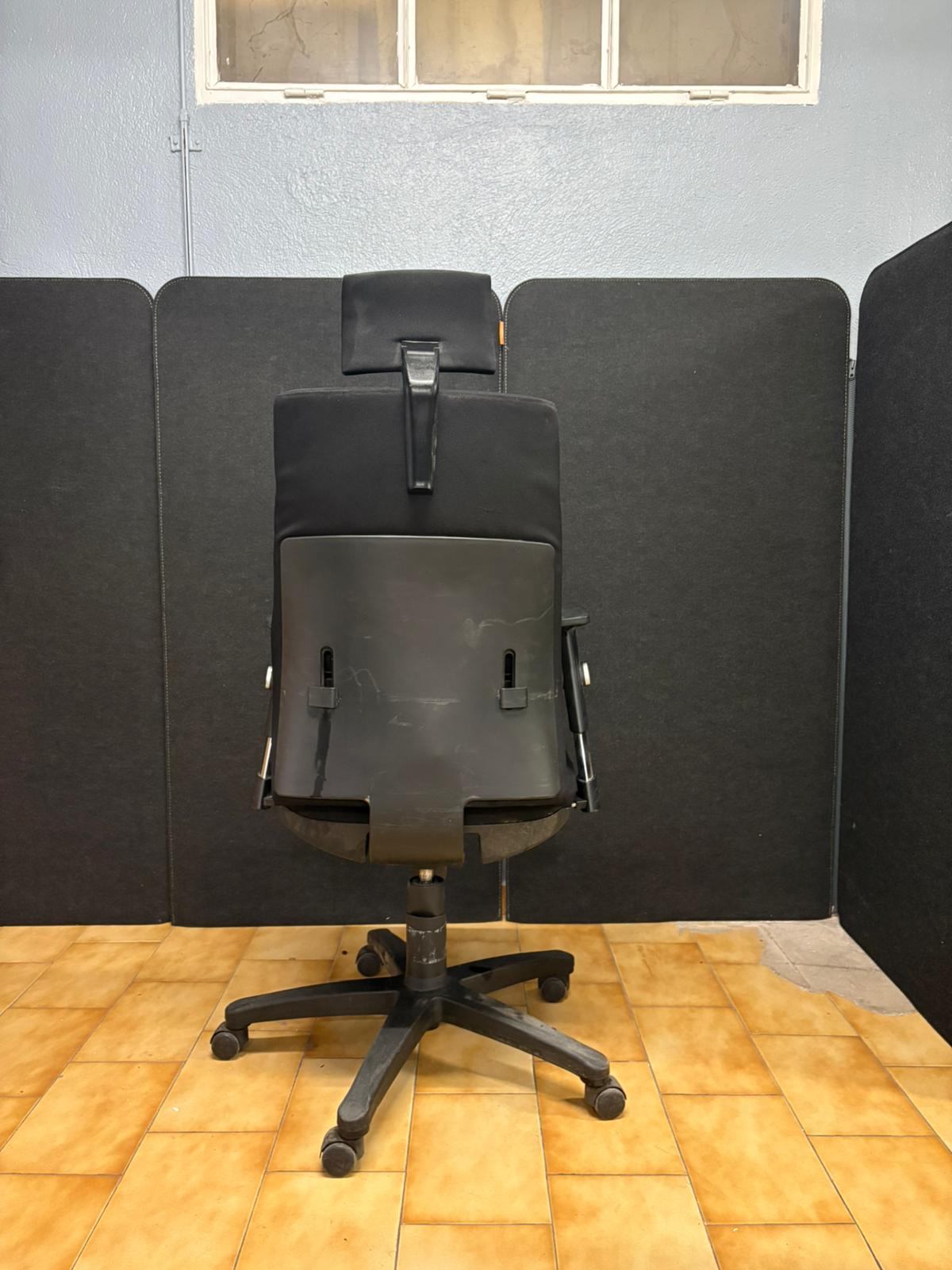Fauteuil de Bureau Ergonomique Noir avec Appuie-Tête – Dossier Haut - vue 4