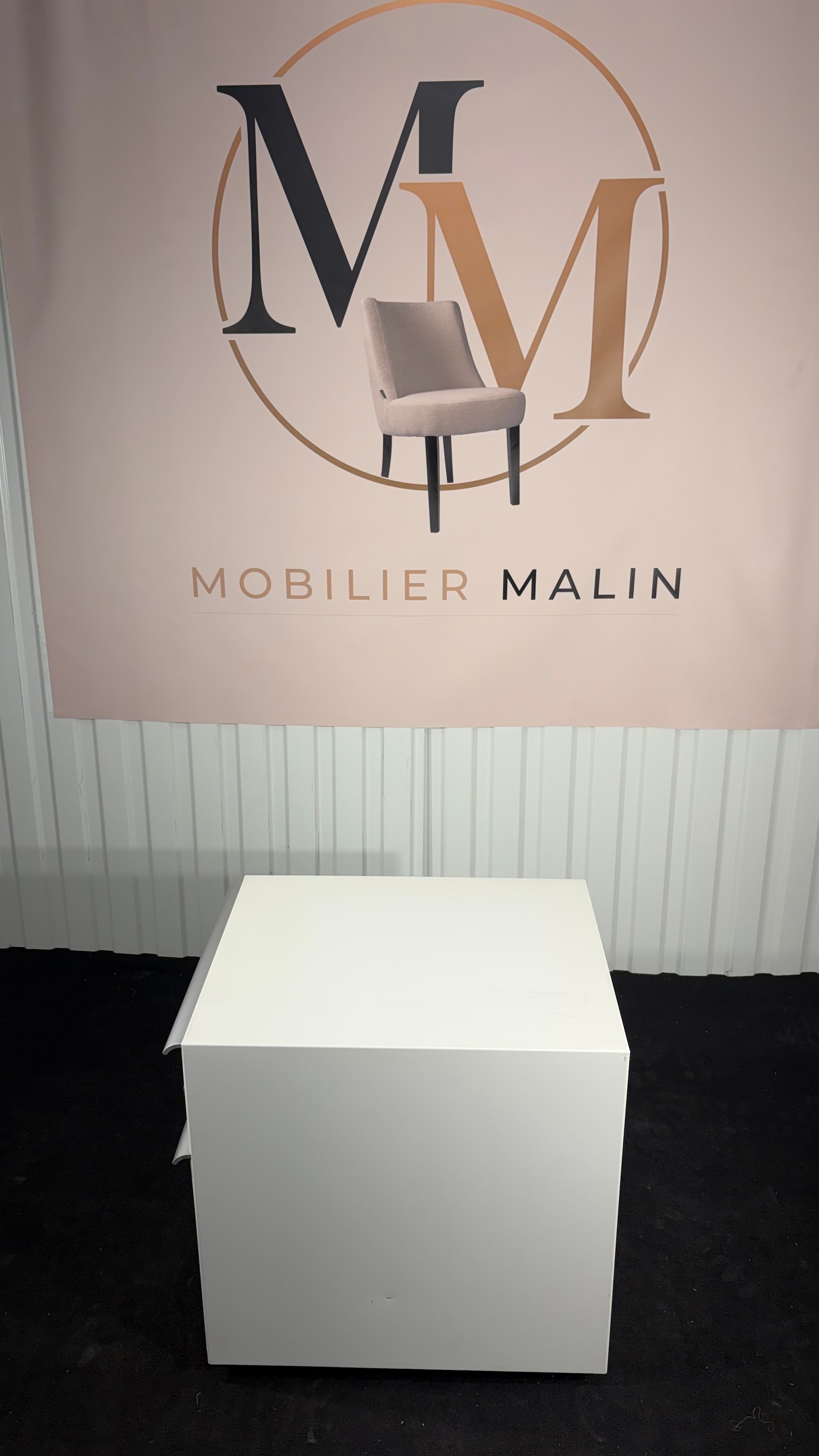 Caisson de bureau mobile 2 tiroirs blanc avec serrure et roulettes - vue 5
