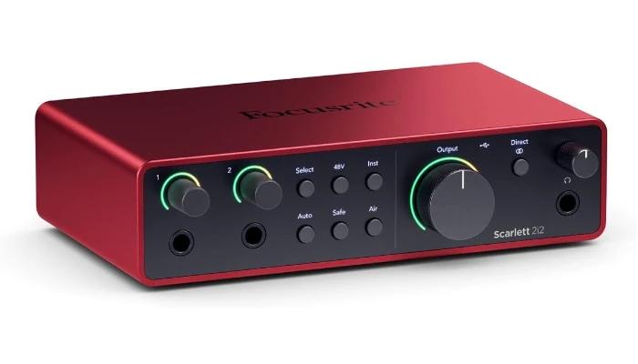 Focusrite Scarlett 2i2 4th Gen USB Audio Interface for Recording