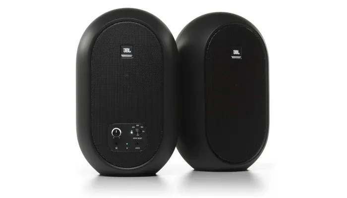 JBL Professional 1 Series 104-BT Compact Desktop Reference Monitors with Bluetooth, Black, Sold as Pair, 4.5-inch Speaker