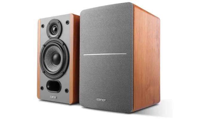 Edifier P12 Passive Bookshelf Speaker - 2-Way Speakers with Built-in Wall-Mount Bracket