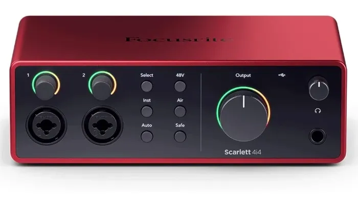 Focusrite Scarlett 4i4 4th Gen USB Interface with Software Suite