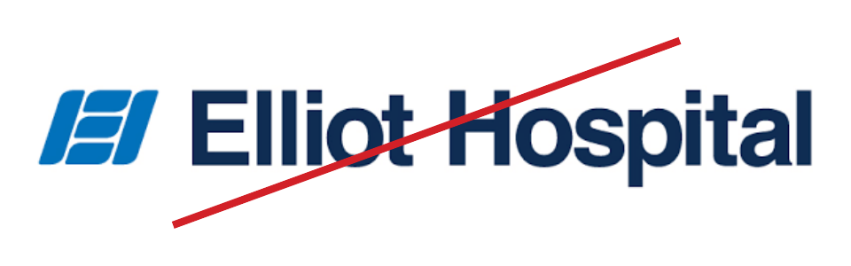 Retired logo, no longer approved for use: Elliot Hospital