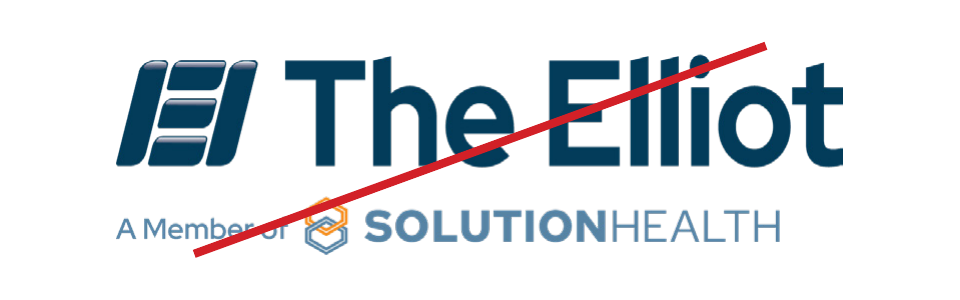 Retired logo, no longer approved for use: The Elliot, A Member of SolutionHealth