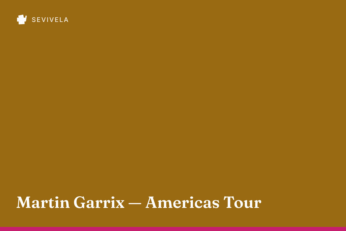 Martin Garrix — Americas Tour