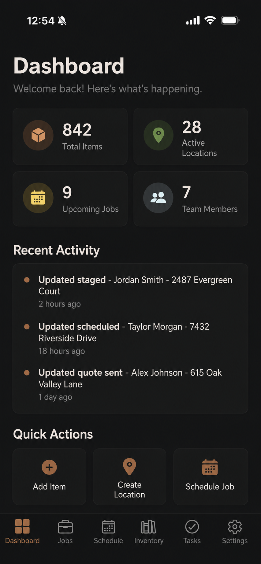 StageRite iOS app