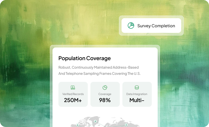 Population coverage visualisation