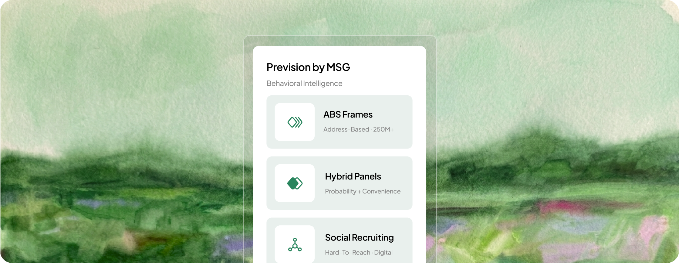 pre-vision product overview
