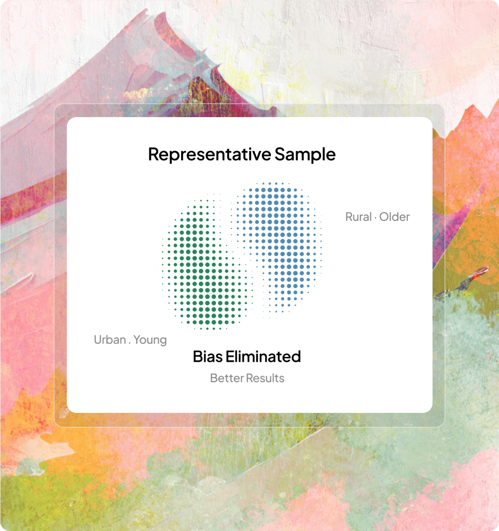 Reduce demographic and geographic bias