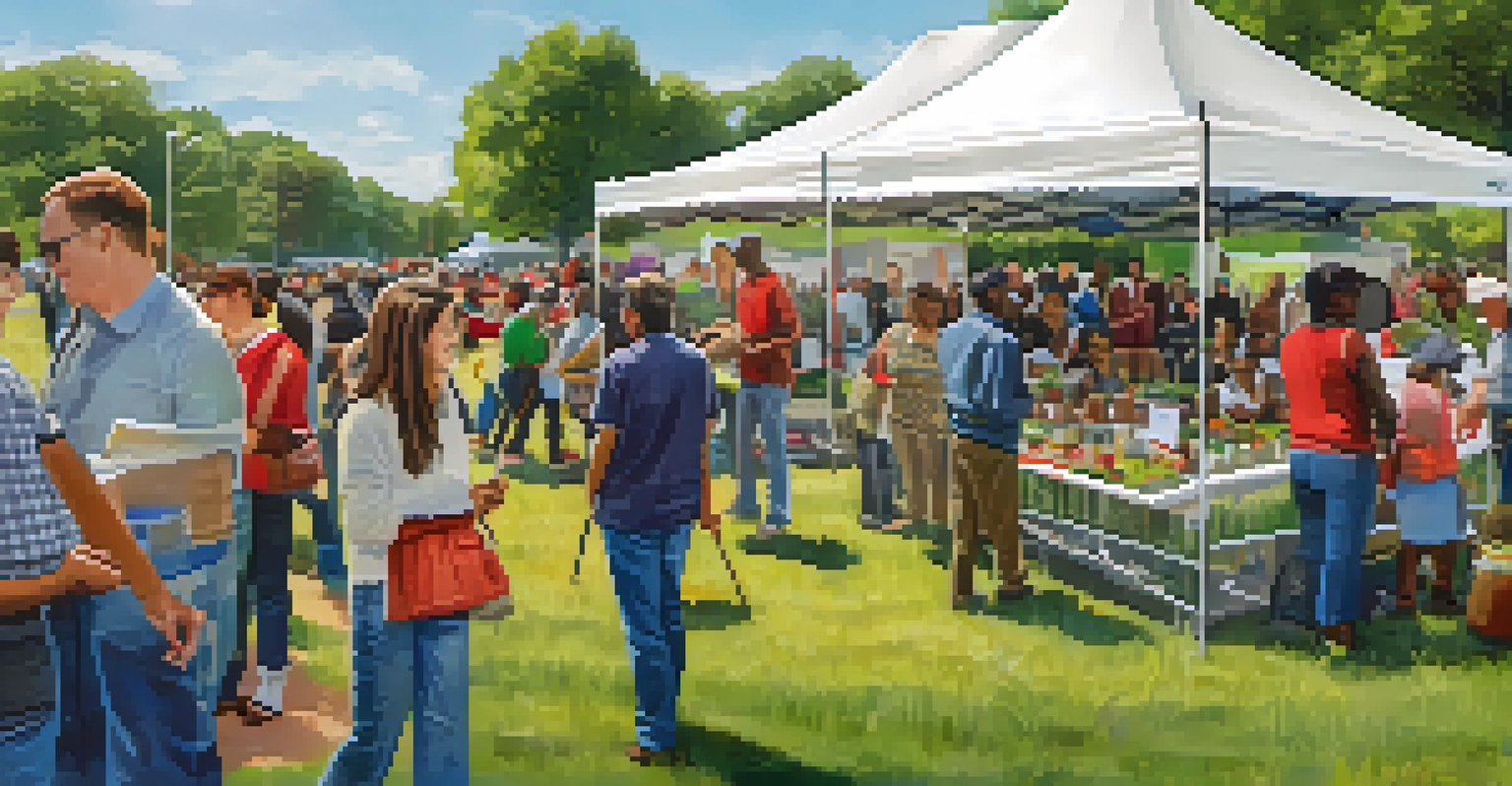 A community engagement event at a university featuring researchers interacting with local residents and demonstrating agricultural technology.