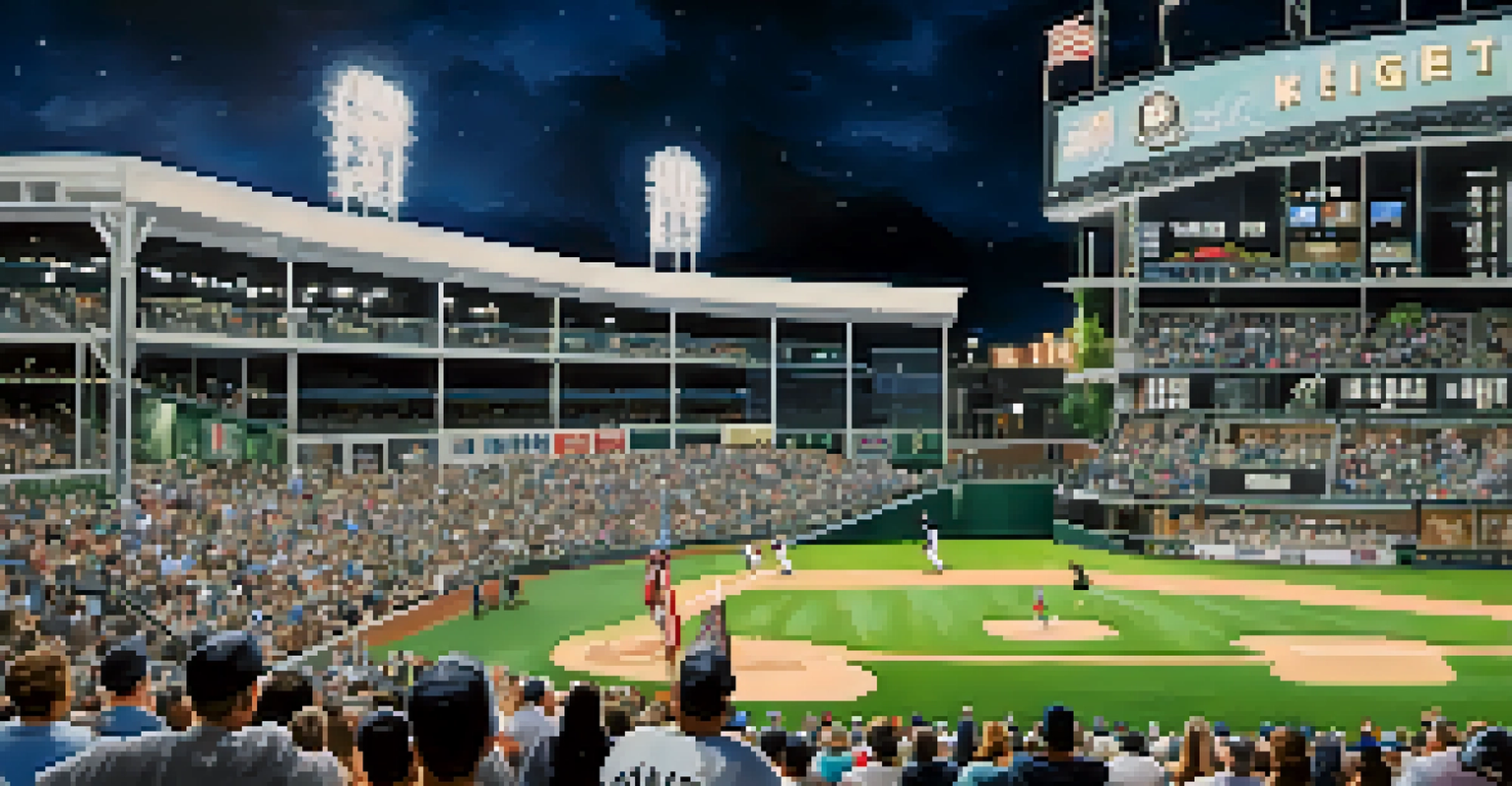 Families enjoying a Charlotte Knights baseball game at Truist Field with an electric atmosphere.
