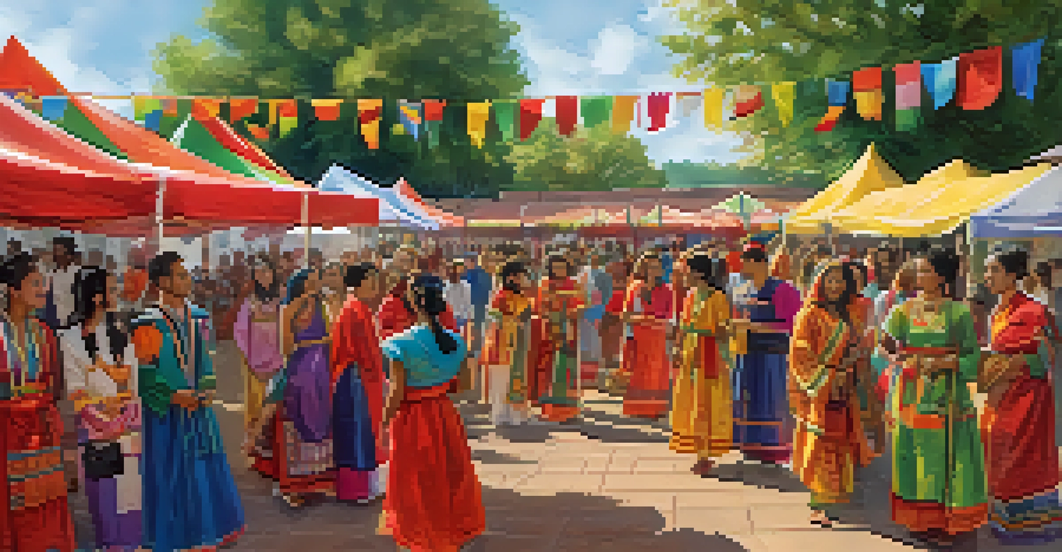 Students celebrating diversity at NC State University, dressed in traditional attire and enjoying cultural performances and food.