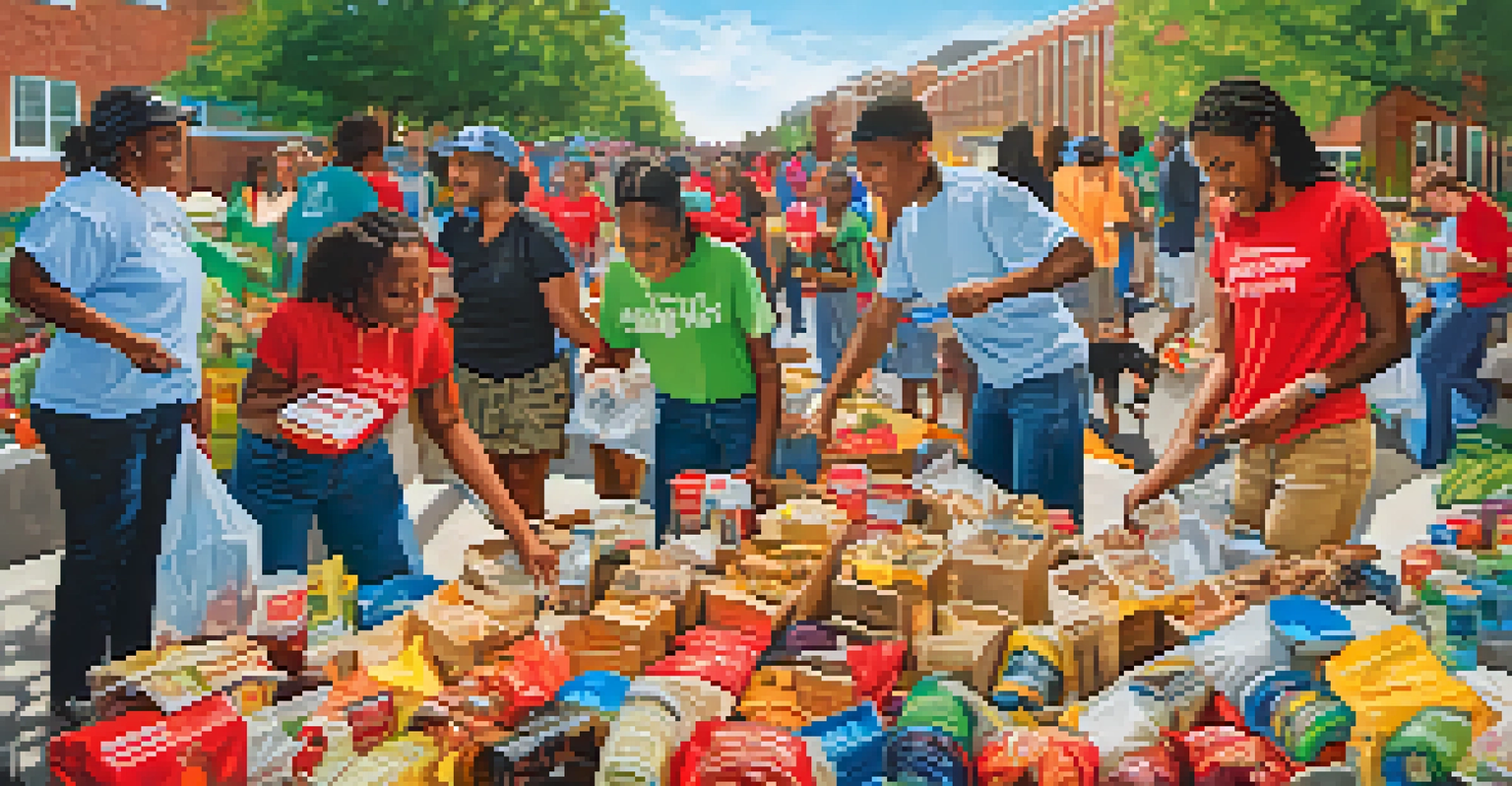 A collage of NC State University students engaged in different community service activities, highlighting teamwork and diversity.