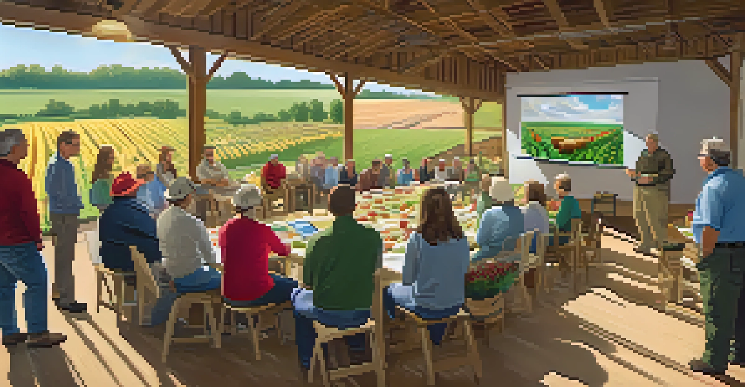 An educational workshop with NC State experts and farmers discussing sustainable agriculture practices.