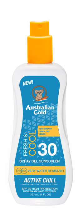 Spf 30 Spray Gel Active Chill 237ml Australian Gold