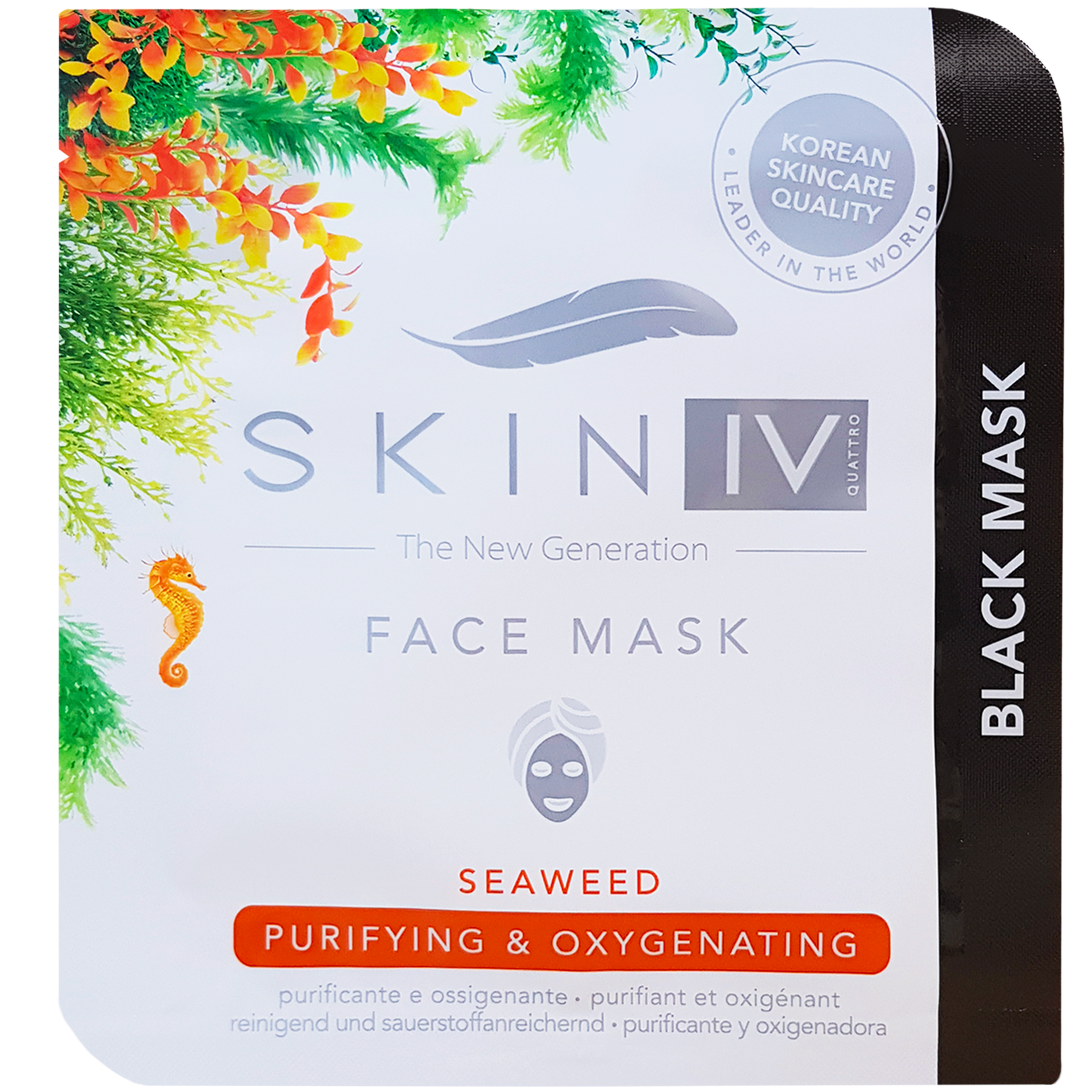 Skin IV Black Mask Maschera Viso Alle Alghe 1
