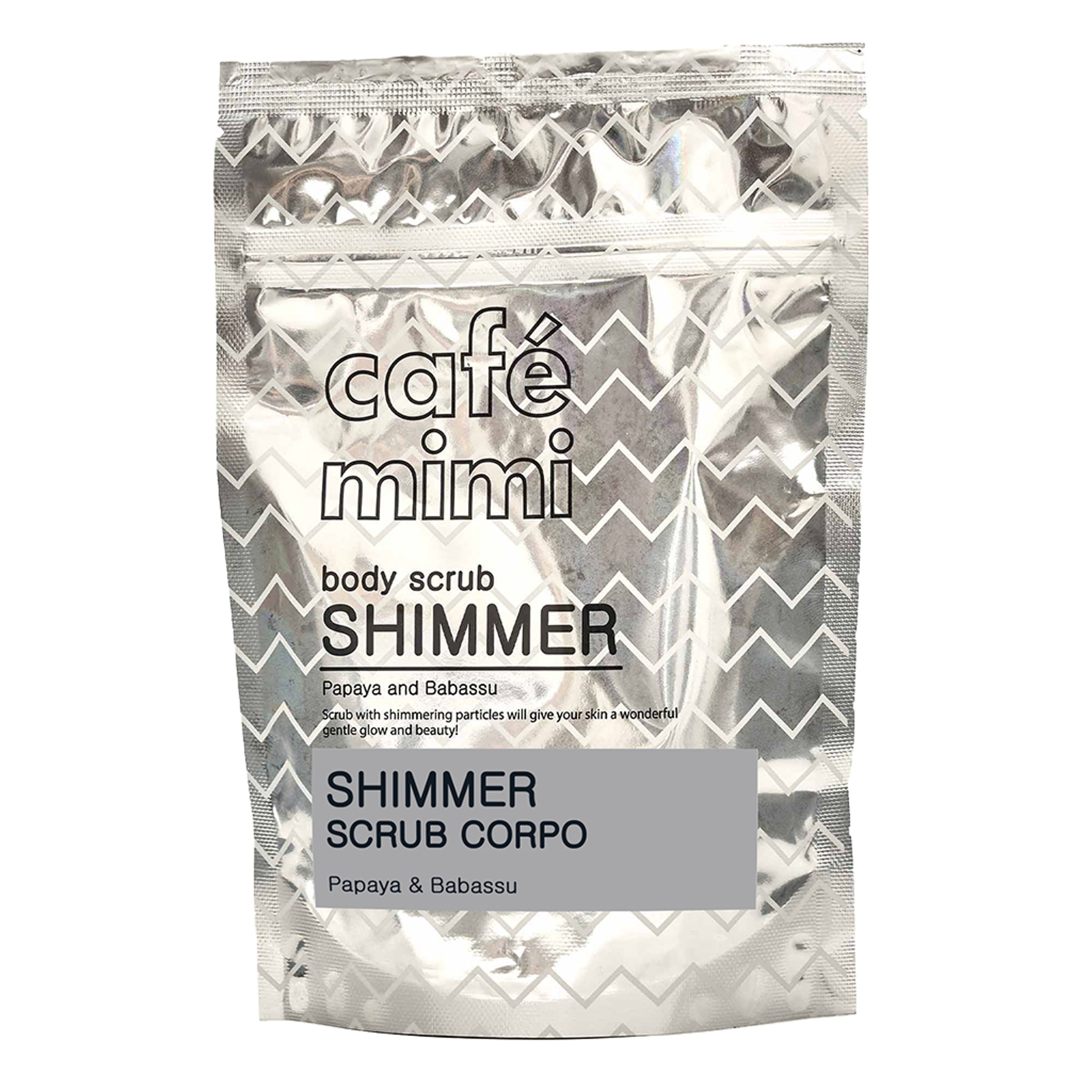 Café Mimi Shimmer Scrub Corpo
papaya & Babassu 1